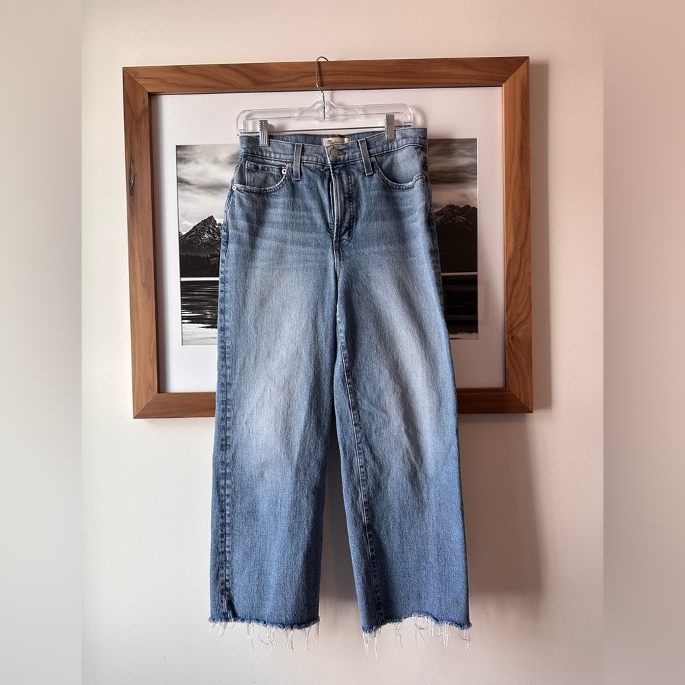 Madewell perfect vintage cropped wide leg jean
